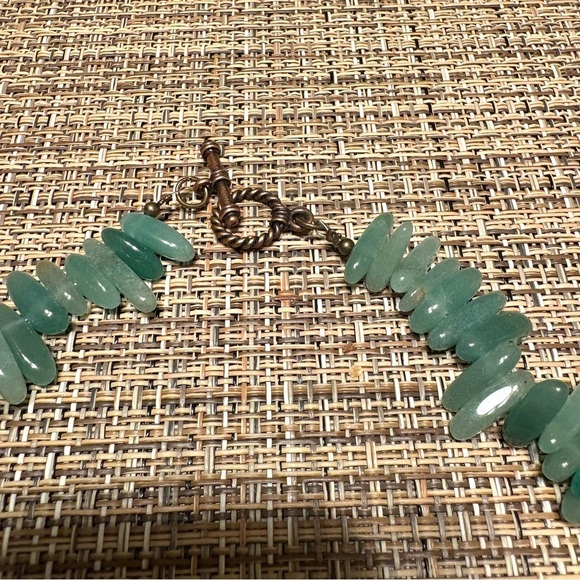 Natural Green Aventurine Gemstone Necklace Handmade - Picture 4 of 6